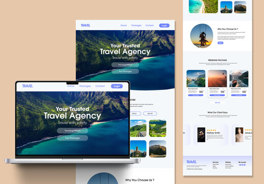 Travel Agency Landing Page Design