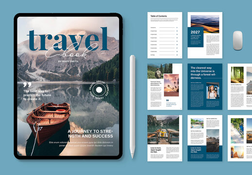 Travel eBook Template Design