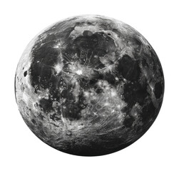 Celestial event full moon rise night sky astronomy aerial view nature isolated on transparent background, png