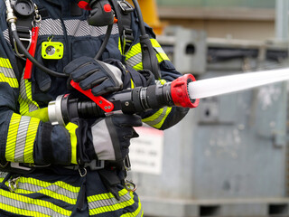 Naklejka premium Feuerwehr Löscheinsatz