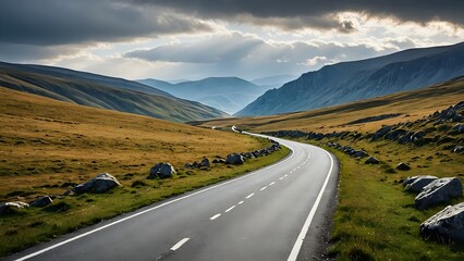 Fototapeta premium road in mountains
