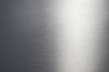 Abstract brushed metal texture with bright light reflection