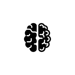 Brain symbol icon design. illustration isolated on white background.