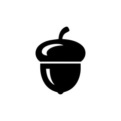Acorn icon. Symbol of growth and unlimited potential. illustration isolated on white background.