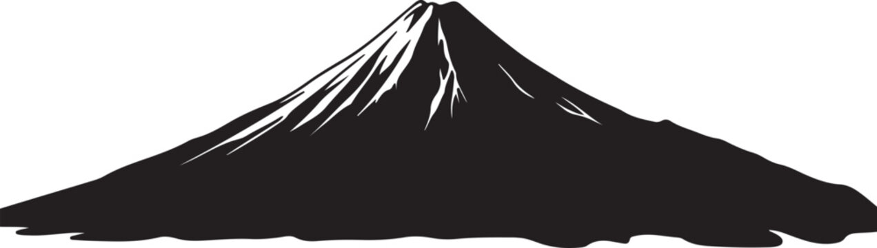 Mount Mayon in silhouette.