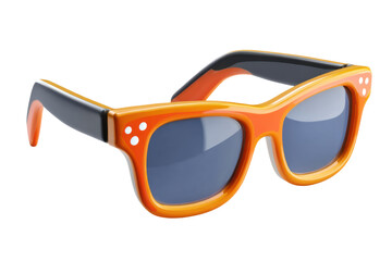 Stylish sunglasses on display urban setting product photography. Isolated on transparent background, png.