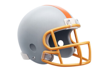 Fototapeta premium Football helmet display sports event modern design studio close-up. Isolated on transparent background, png.