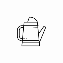 garden watering can icon sign vector