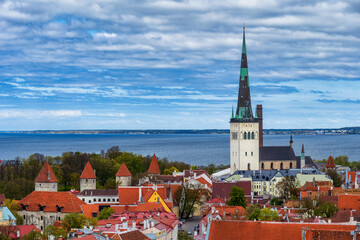 Old Town In City Of Tallinn In Estonia