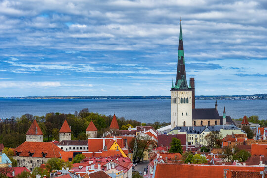 Old Town In City Of Tallinn In Estonia