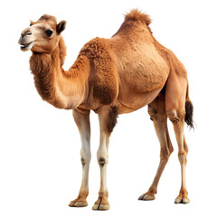Desert Nomad: Captivating portrait of a dromedary camel standing tall, its distinctive features and majestic presence showcased in stunning detail.