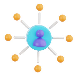 Affiliate marketing 3D Icon