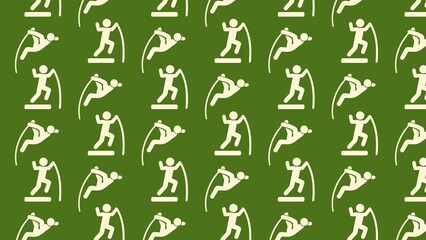 Vector seamless pole vault pattern design