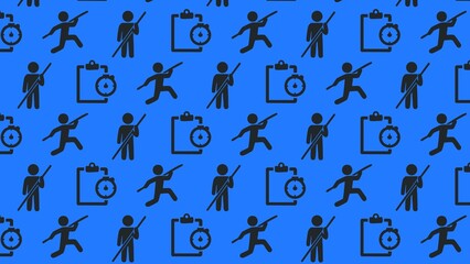 Vector seamless pole vault pattern design