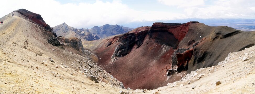 Red Crater, Tongariro National Park, North Island, New Zealand.