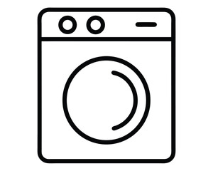 A washing machine isolated on white background Ai Generated