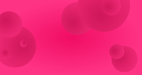 Abstract Vector illustration Gradient Pink background with balloons