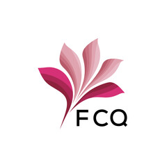 FCQ Modern Floral Abstract Logo Design, FCQ Later Logo, Creative Botanical Brand Identity, Luxury Flower Emblem for Business
