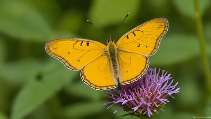 Obraz premium butterfly on flower