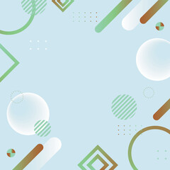 Geometric patterns in a scattered design.
A simple, pop pattern in chocolate mint. / 散りばめられた幾何学模様の背景素材 シンプルでポップな模様 チョコミント