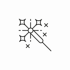 sparkler firework celebration icon sign vector