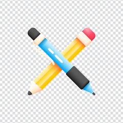 Colored Pencils Set Design