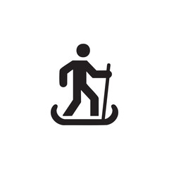 Snowshoeing symbol icon design. illustration isolated on white background