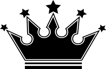 Kings or queens' crown vector logo