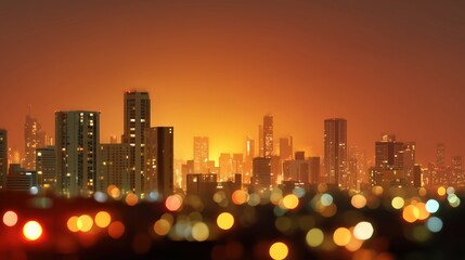 Urban sunset skyline cityscape photography evening atmosphere vibrant lights aesthetic viewpoint