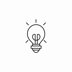 idea light bulb icon sign vector