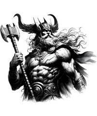 Viking warrior Odin	
