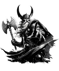 Viking warrior Odin	
