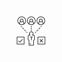 person decision making icon sign vector