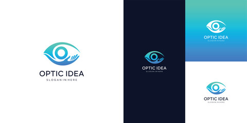 Inovate Eyecare icon. symbol, vector logo design 
