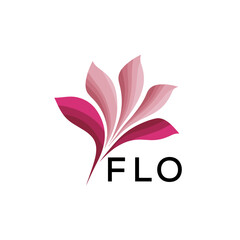 Obraz premium FLO Modern Floral Abstract Logo Design, FLO Later Logo, Creative Botanical Brand Identity, Luxury Flower Emblem for Business 
