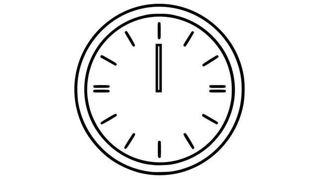 clock isolated on white background