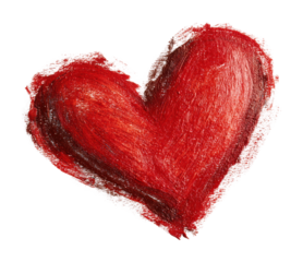 Heartfelt creation graphic design creative isolated on transparent background, png