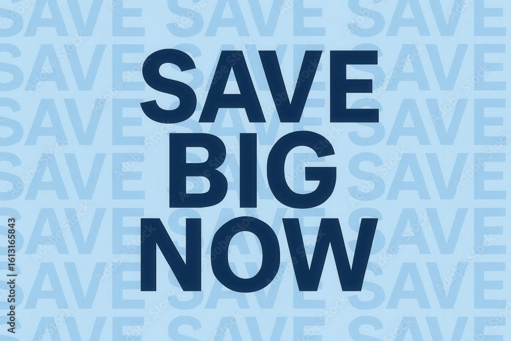 Aufkleber bold blue text 
