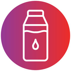 Milk line icon style