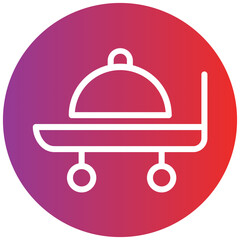 Room service Line Icon Style