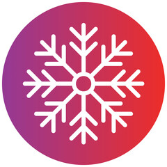Snowflake Line Icon Style