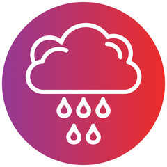 Drizzle Line Icon Style