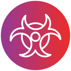 Hazardous Line Icon Style