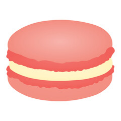 pink macaron vector