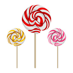Vector illustration of a lollipop