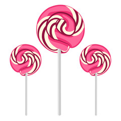 Vector illustration of a lollipop