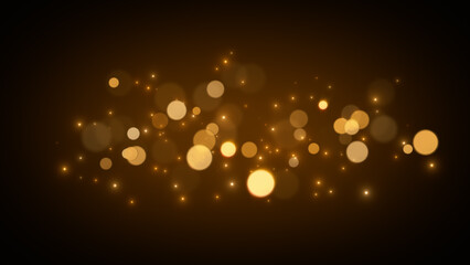 abstract golden bokeh lights , cosmetics and new year luxury glowing and shiny glitter and particles, social media design element