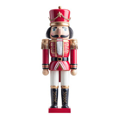 Elegant nutcracker figure display festive decor home interior vibrant colors artistic perspective holiday cheer