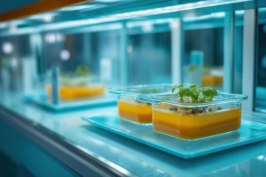 automatic kitchen prepares personalized meals with symphony of colorful ingredients