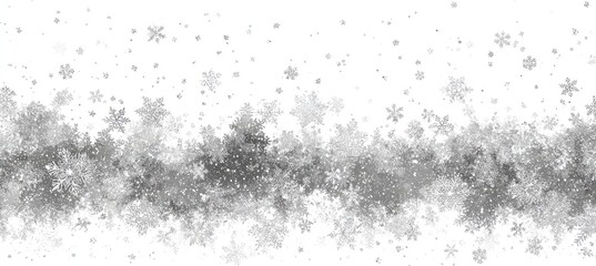 Gray snowflake pattern on white